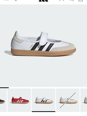 adidas Women’s Samba Mary-Jane in White, Black & Gum